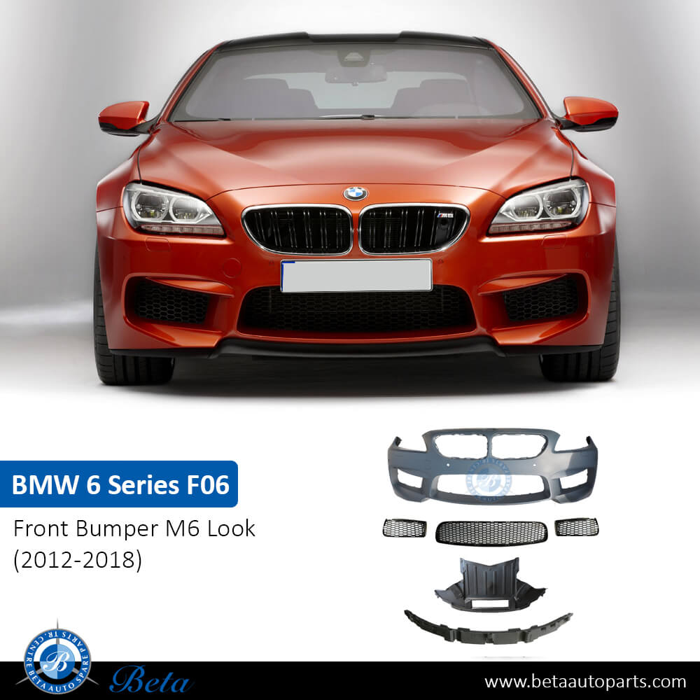 BMW 6 Series F06 (2012-2018), Front Bumper M6 Look with PDC, China, 51118055284 BMW 6 Series F06 (2012-2018), Front Bumper M6 Look with PDC, China, 51118055284